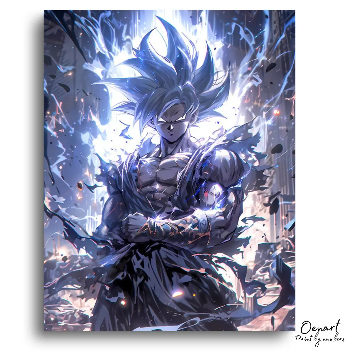 Electric Warrior Power Unleashed - Paint By Numbers Kit