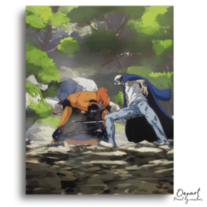 Epic Forest Battle Scene - Paint By Numbers Kit