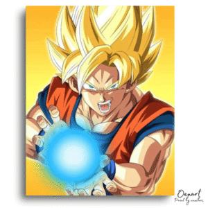 Golden Hair Power Blast - Paint By Numbers Kit