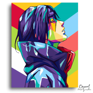 Colorful Ninja Bold Portrait - Paint By Numbers Kit