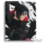 Ninja Shadows Black Crows - Paint By Numbers Kit