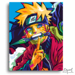 Vibrant Ninja Art Canvas - Paint By Numbers Kit