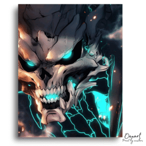 Glowing Skull Energy Art - Paint By Numbers Kit