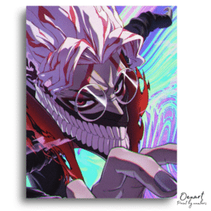 Demonic Grin Intense Colors Canvas - Paint By Numbers Kit