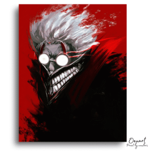 White Hair Fiery Expression - Paint By Numbers Kit