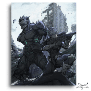 Monster Hero City Battle - Paint By Numbers Kit