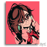 Pop Art Glasses Girl - Paint By Numbers Kit