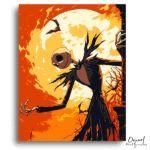 Sinister Pumpkin Moon Scene - Paint By Numbers Kit