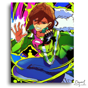 Neon Hero Paint Canvas - Paint By Numbers Kit