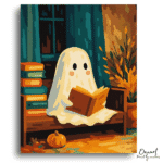 Whimsical Ghost Autumn Serenity - Paint By Numbers Kit