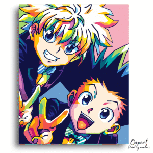 Colorful Friends Art Canvas - Paint By Numbers Kit