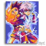 Dynamic Duo Electric Energy - Paint By Numbers Kit