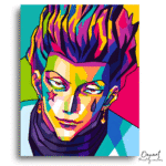 Colorful Geometric Pop Portrait - Paint By Numbers Kit