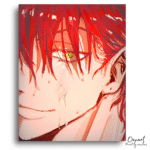 Red Haired Intense Gaze - Paint By Numbers Kit