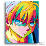 Vibrant Pop Art Portrait - Paint By Numbers Kit