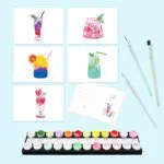Summer Sips – Mini Paint By Numbers Set