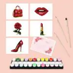 Glam Icons – Mini Paint By Numbers Set