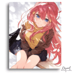 Red Hair Cozy Smile - Paint By Numbers Kit