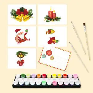 Christmas Cheer – Mini Paint By Numbers Set