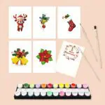 Holiday Magic – Mini Paint By Numbers Set