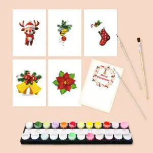 Holiday Magic – Mini Paint By Numbers Set