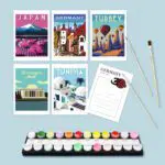 Wanderlust Wonders – Mini Paint By Numbers Set