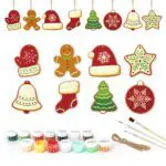 Snowy Cookie Cuties Ornaments – Paint By Numbers Kit