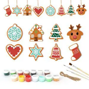 Whimsical Winter Ornaments – Paint By Numbers Set