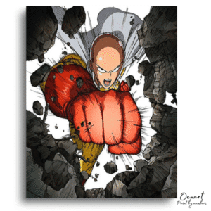 Powerful Hero Crater Impact - Paint By Numbers Kit