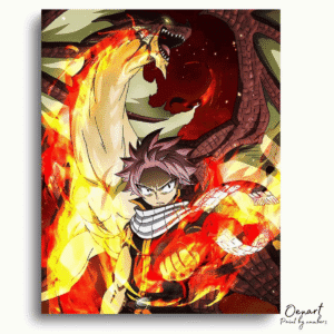 Fiery Dragon Magic Canvas - Paint By Numbers Kit