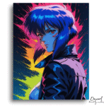 Neon Portrait Color Splash - Paint By Numbers Kit