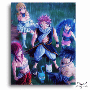 Vibrant Heroes Rainy Battle - Paint By Numbers Kit