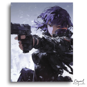 Bold Winter Standoff Artistry - Paint By Numbers Kit