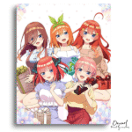 Colorful Sisters Holding Gifts - Paint By Numbers Kit