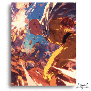 Hero Power Impact Scene - Paint By Numbers Kit