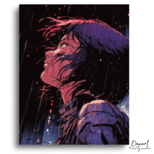 Rain City Neon Portrait - Paint By Numbers Kit