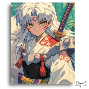 Silver Warrior Fierce Stare - Paint By Numbers Kit