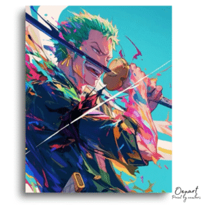 Bold Swords Color Burst - Paint By Numbers Kit