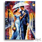 Radiant Wedding Stroll Evening - Paint By Numbers Kit