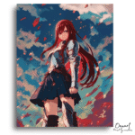 Bold Warrior Sunset Sky - Paint By Numbers Kit