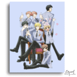 Pink Chair Group Portrait - Paint By Numbers Kit