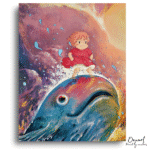 Whimsical Girl Ocean Adventure - Paint By Numbers Kit
