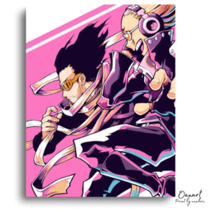 Dynamic Hero Partners Pink Action Duo - Paint By Numbers Kit