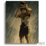 Inspired Hero Rain Scene - Paint By Numbers Kit
