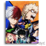 Colorful Hero Action Canvas - Paint By Numbers Kit