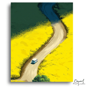 Tranquil Countryside Pathway Escape - Paint By Numbers Kit
