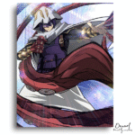 Masked Warrior Striking Pose - Paint By Numbers Kit