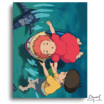 Child Floating Water Scene - Paint By Numbers Kit