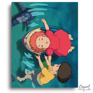 Child Floating Water Scene - Paint By Numbers Kit
