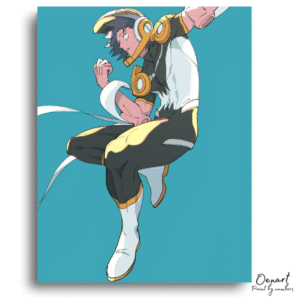 High Speed Hero Art Dynamic Hero Leaping - Paint By Numbers Kit